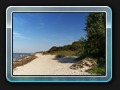 Schwarzer Busch der Strand