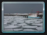 Timmendorfer Hafen im Eis