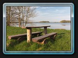 Sitzgruppe bei der Badestelle am Krakower See
