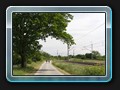 Straße nach Sohpienhof entlang der Eisenbahnstrecke