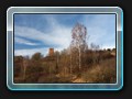 Blick hinauf zum Ehrenmal