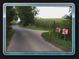 Abzweig zum Weg am Südufer der Schlieffenberger Sees