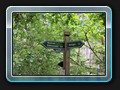 Wieder ein Wegweiser mit Abzweighinweis Richtung Rothenmoor
