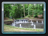 Runde Springbrunnenanlage