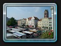 Wismar Markt vom Balkon des Rathauses aus.