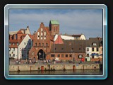 Blick zur Altstadt am Alten Hafen